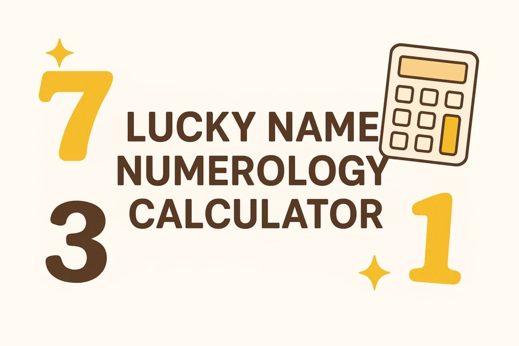 lucky name numerology calculator